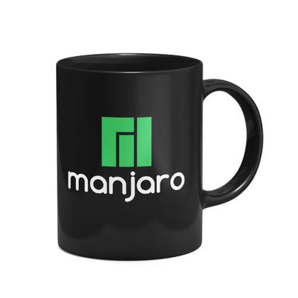 Imagem de Caneca Geek Linux Manjaro - Preta