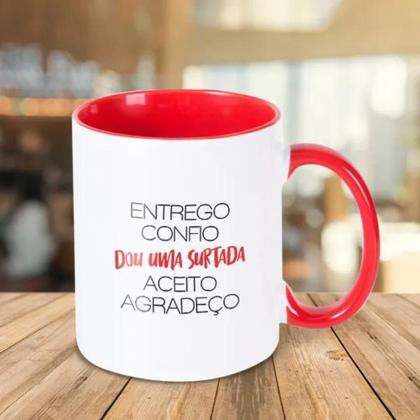Imagem de Caneca Geek Xícara Criativa Confio Agradeço Divertida - Dou Uma Surtada