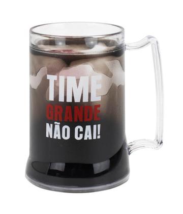 Imagem de Caneca Gel Isolante Térmico Preta 400ml Flamengo