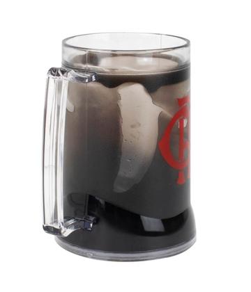 Imagem de Caneca Gel Isolante Térmico Preta 400ml Flamengo