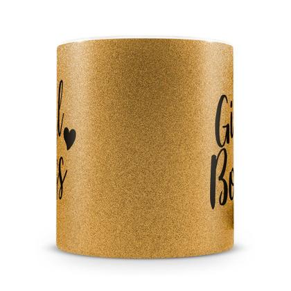 Imagem de Caneca Glitter Bronze Girl Boss - Empoderamento e Estilo