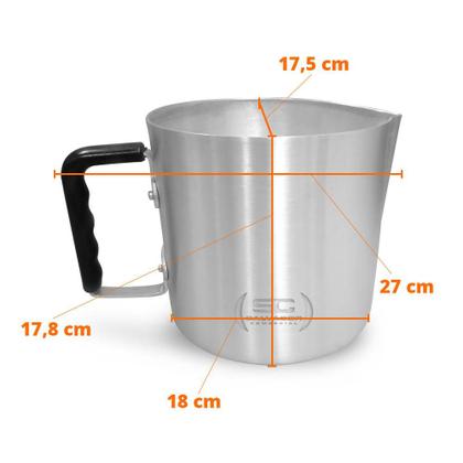 Imagem de Caneca Hotel Nº 18 4,5L Cabo de Baquelite 5296 - Alumínio ABC