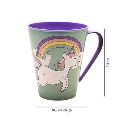 Imagem de Caneca Infantil de Plástico 360 ml Personagens Plasútil