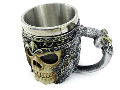 Caneca Inox Caveira Viking Choop Cerveja Festa - MXF16335 - Negócio de Gênio Imagem de Caneca Inox Caveira Viking Choop Cerveja Festa - MXF16335
