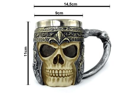 Caneca Inox Caveira Viking Choop Cerveja Festa - MXF16335 - Negócio de Gênio Imagem de Caneca Inox Caveira Viking Choop Cerveja Festa - MXF16335