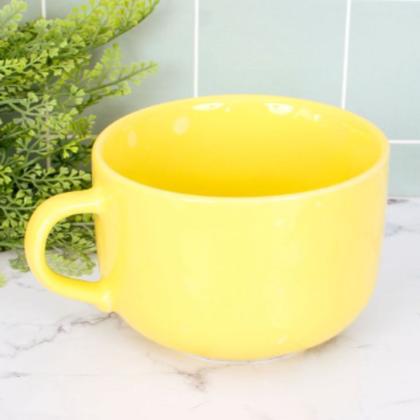 Imagem de Caneca Jumbo de 740mL Biona Oxford Cerâmica p/ Café e Sopa