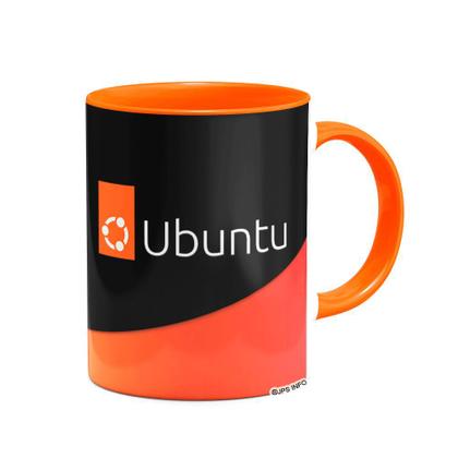 Imagem de Caneca Linux B-Orange Dark - Ubuntu 2022