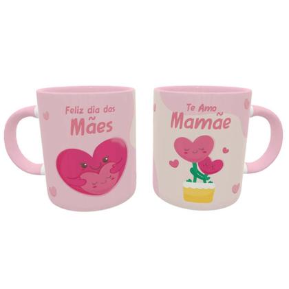 Imagem de Caneca Mãe Coração Kawaii Presente Dia Das Mães