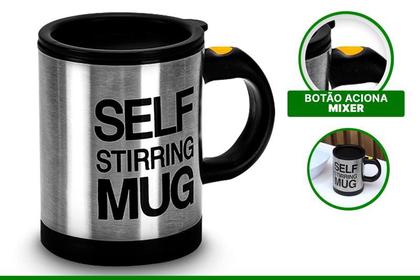 Caneca Mixer Automatico Inox 350 ml - WESTERN Imagem de Caneca Mixer Automatico Inox 350 ml