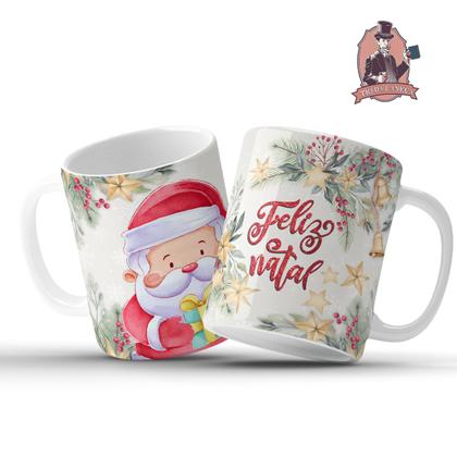 Imagem de Caneca Natal Papai Noel Porcelana Personalizada Modelo 1