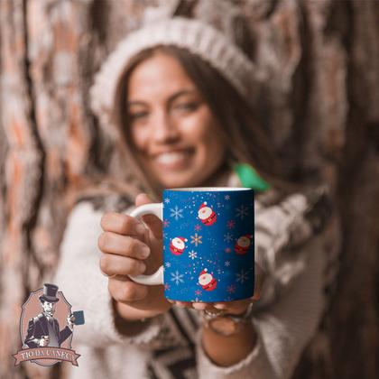 Imagem de Caneca Natal Papai Noel Porcelana Personalizada Modelo 3