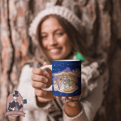 Imagem de Caneca Natal Religiosa Porcelana Personalizada Modelo 1