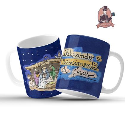 Imagem de Caneca Natal Religiosa Porcelana Personalizada Modelo 1
