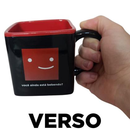 Imagem de Caneca Netflix Cubo 3D Quadrada Cerâmica Preta 300ML Oficial - Zona Criativa