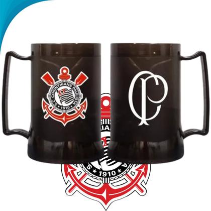 Imagem de Caneca Oficial Corinthians De Gel Ideal Para Bebidas Geladas Presente De Aniversário