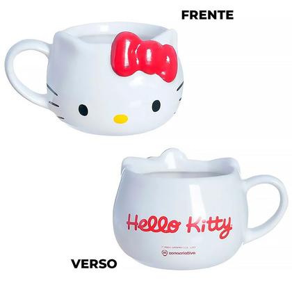 Imagem de Caneca Ornamento Decorativo Hello Kitty Cerâmica 550ml 10083128 - Zona Criativa