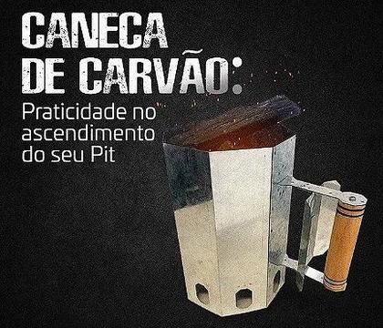 Imagem de Caneca para acender carvão defumador pit smoker - artmill