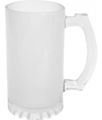Imagem de Caneca para Sublimação Chopp Vidro Jateada 475ml 12 Unidades