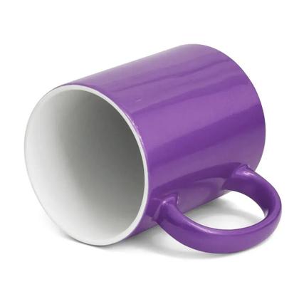 Imagem de Caneca Perolada Lilás Personalizada - 325ml - Ideal para Café, Chá e Chocolate Quente