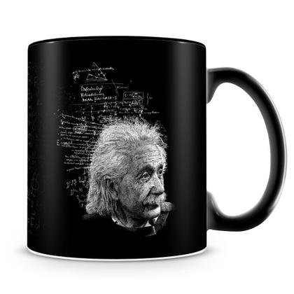 Imagem de Caneca Personalizada Albert Einstein - 100% Preta - Fórmulas Icônicas