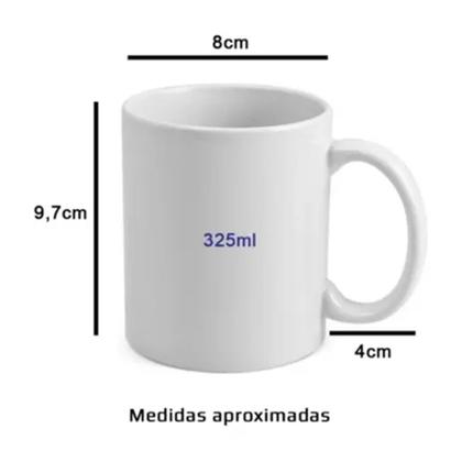 Imagem de Caneca Personalizada de Porcelana - Tema: Natal com Flork - Que seu HO HO HO, seja repleto de HA HA HA - 325ml