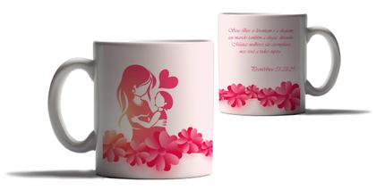 Imagem de Caneca Personalizada Dia das Mães Versiculos Biblicos Gospel