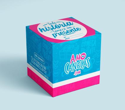 Imagem de Caneca Personalizada Lilás com Alça e Interior Personalizável