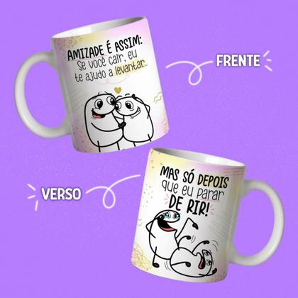 Imagem de Caneca Personalizada Meme Flork Amizade É Assim