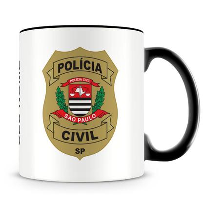 Imagem de Caneca Personalizada Polícia Civil de São Paulo com Nome - 325ml