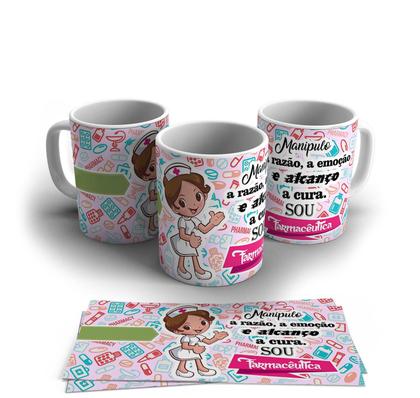 Imagem de Caneca Personalizada Porcelana Profissão Enfermeiro 325ml