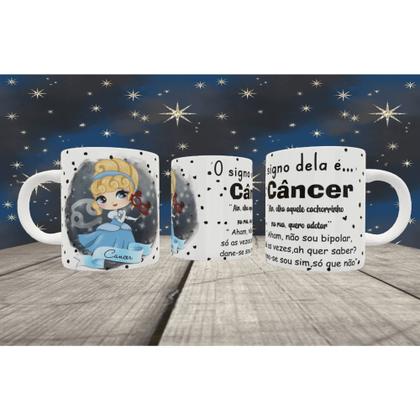 Imagem de Caneca Personalizada Princesa do Signo Diverso Modelos  Astral Horóscopo Porcelana MEGA OFERTA!