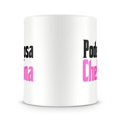 Imagem de Caneca Poderosa Chefona - Cerâmica Branca Personalizada com Frase Empoderadora