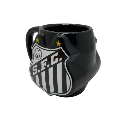 Imagem de Caneca Porcelana 270Ml 3D Santos Futebol Licenciado