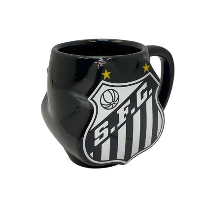 Imagem de Caneca Porcelana 270Ml 3D Santos Futebol Licenciado