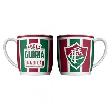 Imagem de Caneca Porcelana 360ml Copo Time de Futebol Fluminense Resistente Café