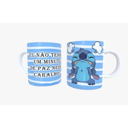 Imagem de Caneca Porcelana ou Plástica Personalizada Lilo Stich com ou sem café Diversos modelos