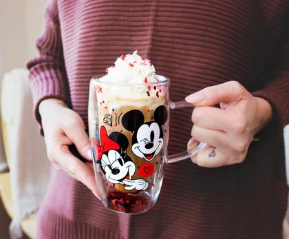 Imagem de Caneca Prateada Buffalo Disney Minnie and Mickey Hearts 450 ml