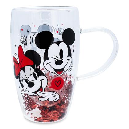 Imagem de Caneca Prateada Buffalo Disney Minnie and Mickey Hearts 450 ml