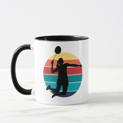 Imagem de Caneca Presente de Aniversário para Jogador de Badminton