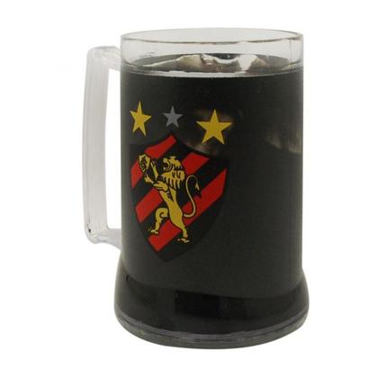Imagem de Caneca Preta Gel Isolante Térmico 400ml Sport Club