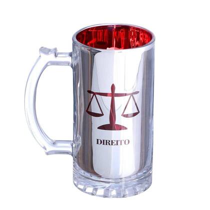 Imagem de Caneca Profissões Direito Chopp De Vidro Eletrostática 450ml - Zona Criativa