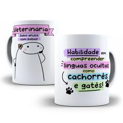 Imagem de Caneca Profissões  Medicina veterinária 325ml Caneca Branca Personalizada