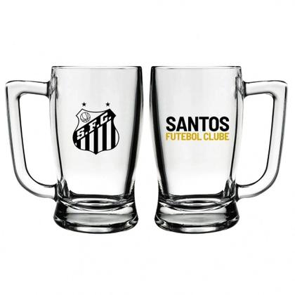 Imagem de Caneca santos taberna 340 ml vidro cerveja chope oficial
