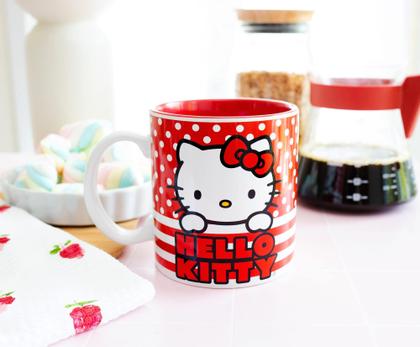Imagem de Caneca Silver Buffalo Hello Kitty Dots and Stripes 590ml