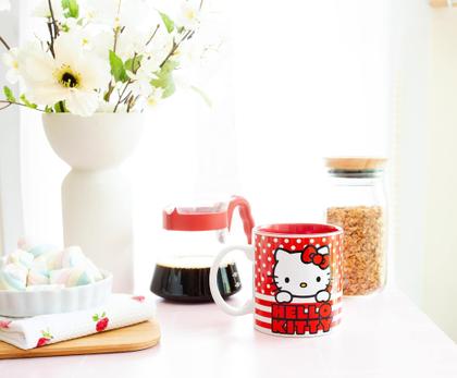 Imagem de Caneca Silver Buffalo Hello Kitty Dots and Stripes 590ml