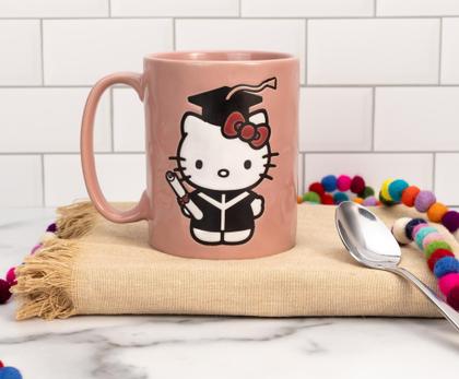 Imagem de Caneca Silver Buffalo Hello Kitty Graduation 500 ml de cerâmica