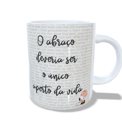 Imagem de Caneca Snoopy O Abraço Personalizada  Presente Fofo e Criativo