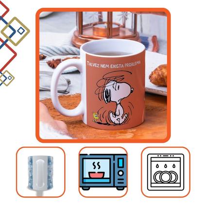 Imagem de Caneca Snoopy Talvez Seja Falta De Café Cerâmica Divertida