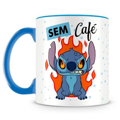 Imagem de Caneca Stitch com Café Sem Café - Cerâmica de Alta Qualidade, 325ml