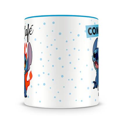 Imagem de Caneca Stitch com Café Sem Café - Cerâmica de Alta Qualidade, 325ml